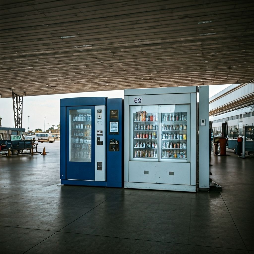 PlenishBox transport hub vending solution Ghana airports bus terminals
