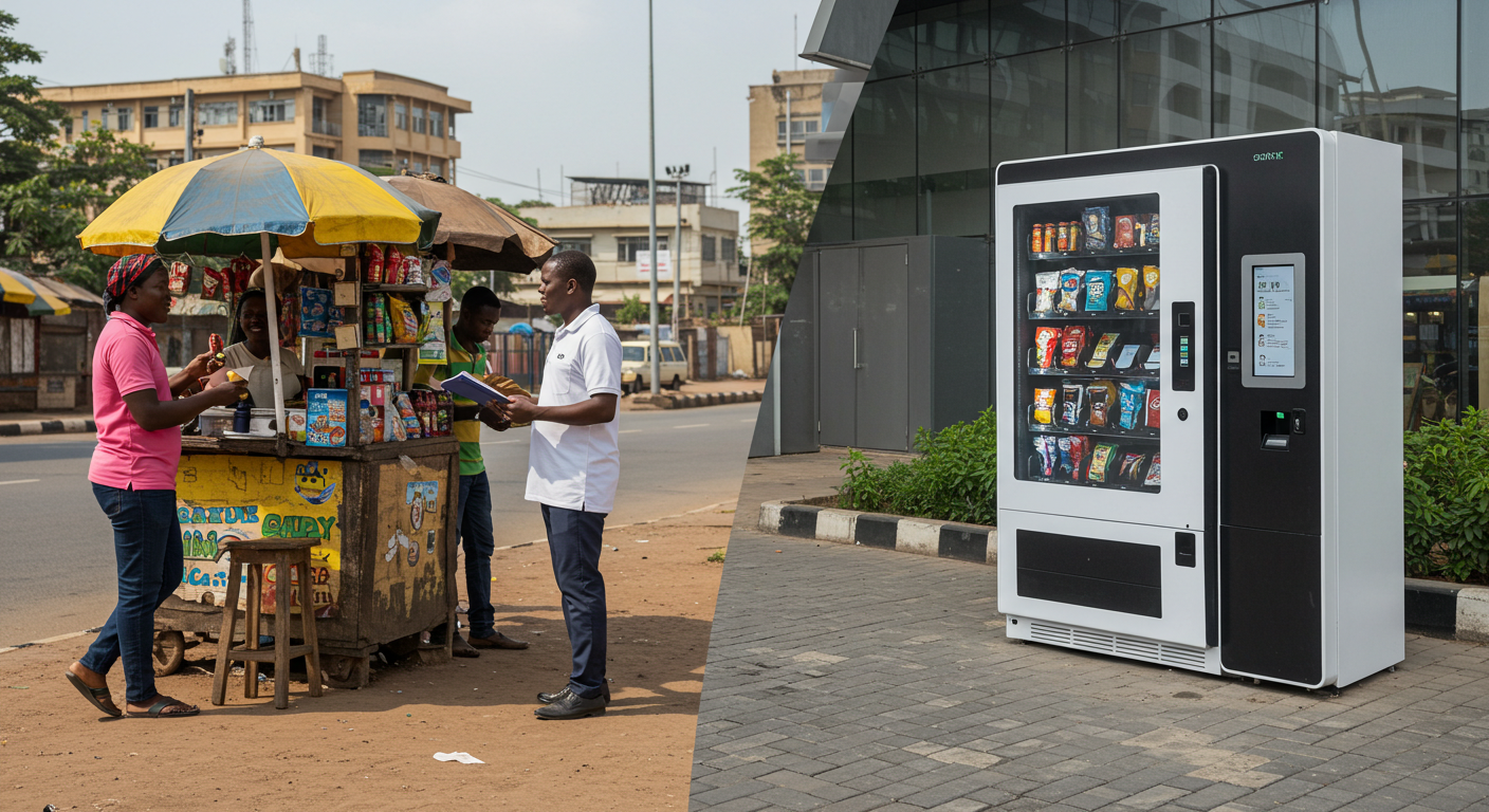 Kiosks vs smart vending machines comparison for Ghanaian businesses