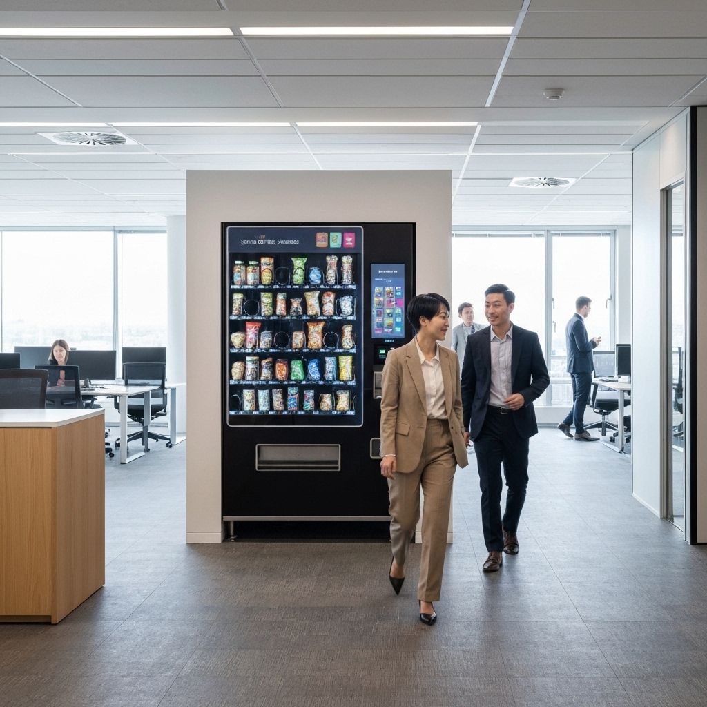 PlenishBox corporate office vending machine solution in Accra Ghana workplace